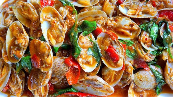 Stir-fried Clams with Chili Paste