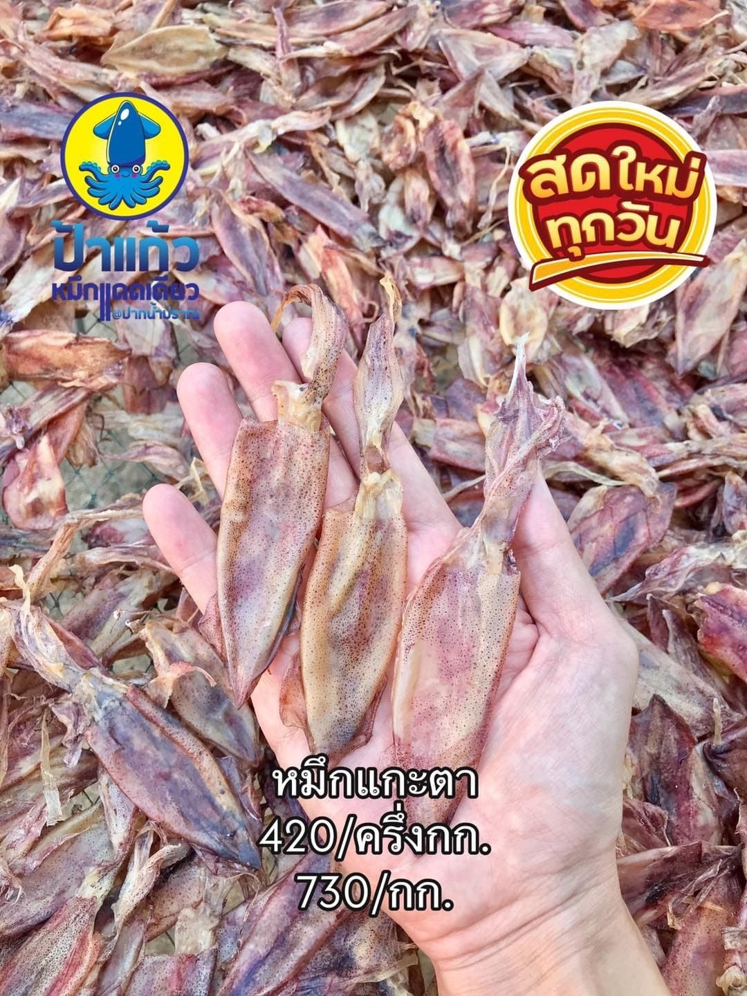 ปลาหมึกแห้งแกะตา - ภาพที่ 1