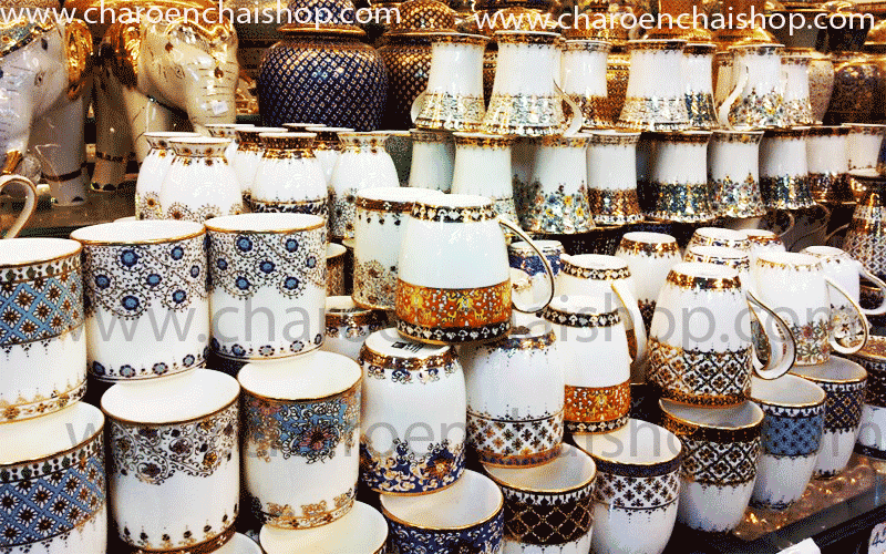 Thai Pattern Ceramic Mug