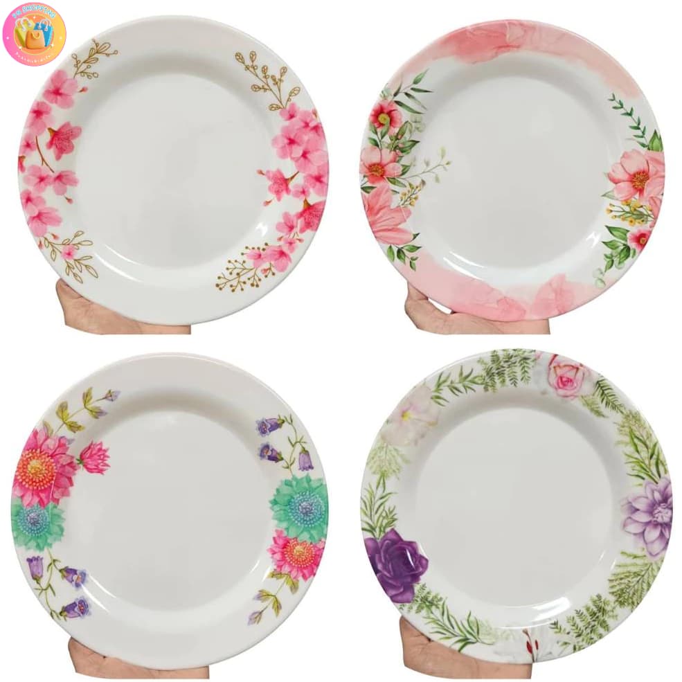 ชุดจานเมลามีนลายดอก - ภาพที่ 1