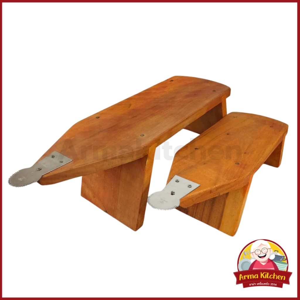 Traditional Wooden Coconut Grater